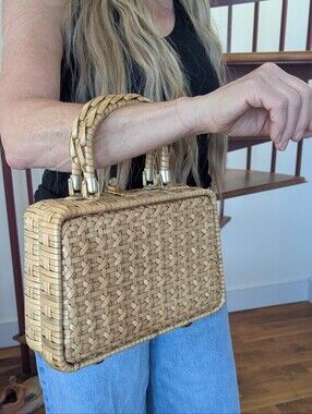 Vintage Lesco Lona Bamboo Bag